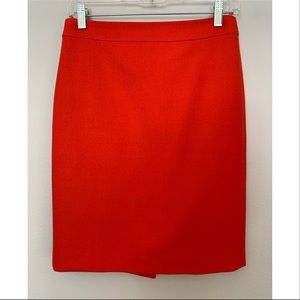J. Crew No. 2 Pencil Skirt - Flame Red